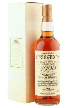 Springbank 20 Year Old, Last Bottling of the 20th Century with Box