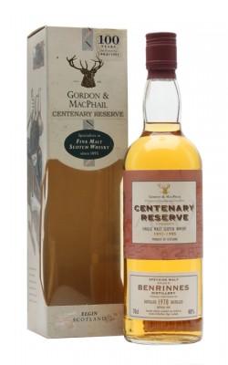 Benrinnes 1978 / Bottled 1995 / Centenary Reserve / Gordon & MacPhail