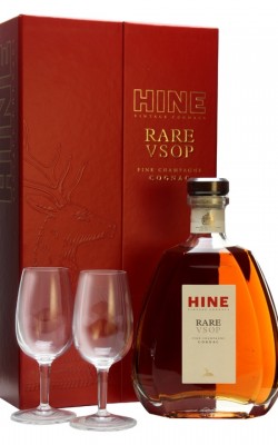 Hine Rare VSOP Cognac + 2 Glasses Pack