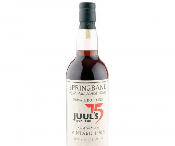 Springbank 1966 34 Year Old, Juul's 75th Anniversary 2001 Bottling
