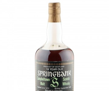 Springbank 1973 18 Year Old, Rum Butt 1991 Cadenhead Bottling - 57.9%