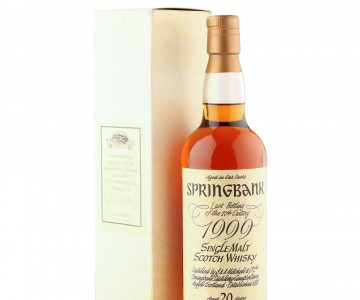 Springbank 20 Year Old, Last Bottling of the 20th Century with Box