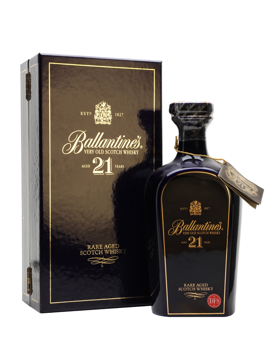 Ballantine's 21 Year Old Blue Ceramic Decanter | Blended