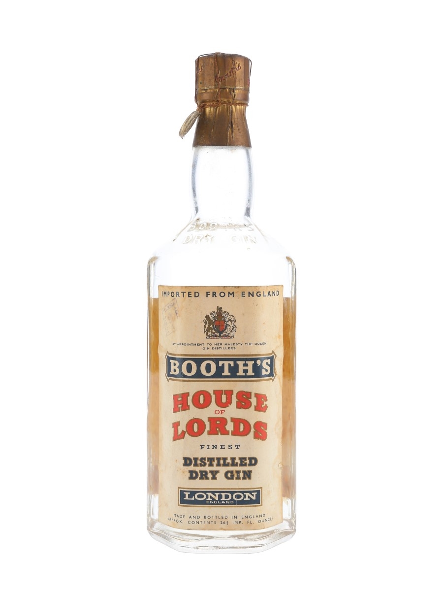 Booth's Dry Gin House of Lords Bottled 1960s | English Gin