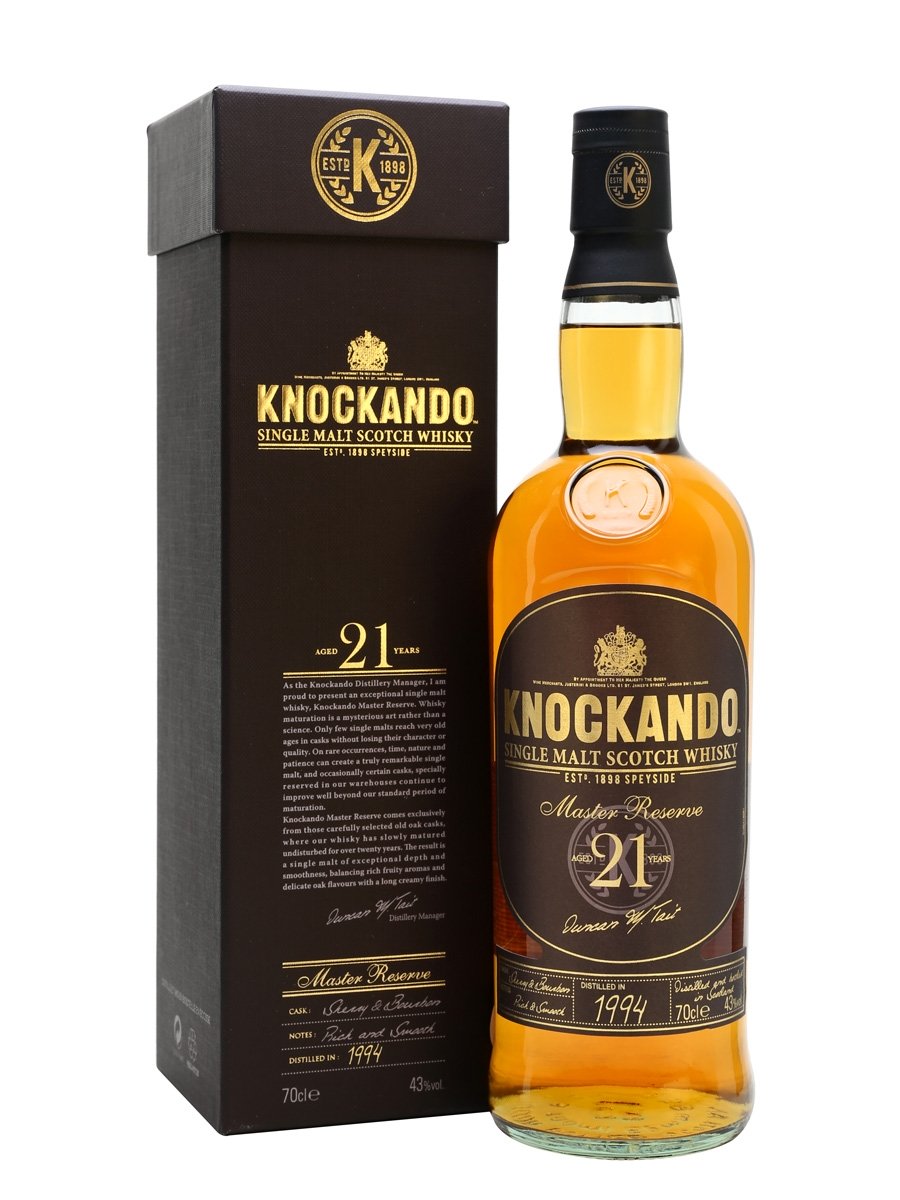 KNOCKANDO Master Reserve 21年 700ml 43% Knockando 21 Year Old Master Reserve | Single Malt Scotch