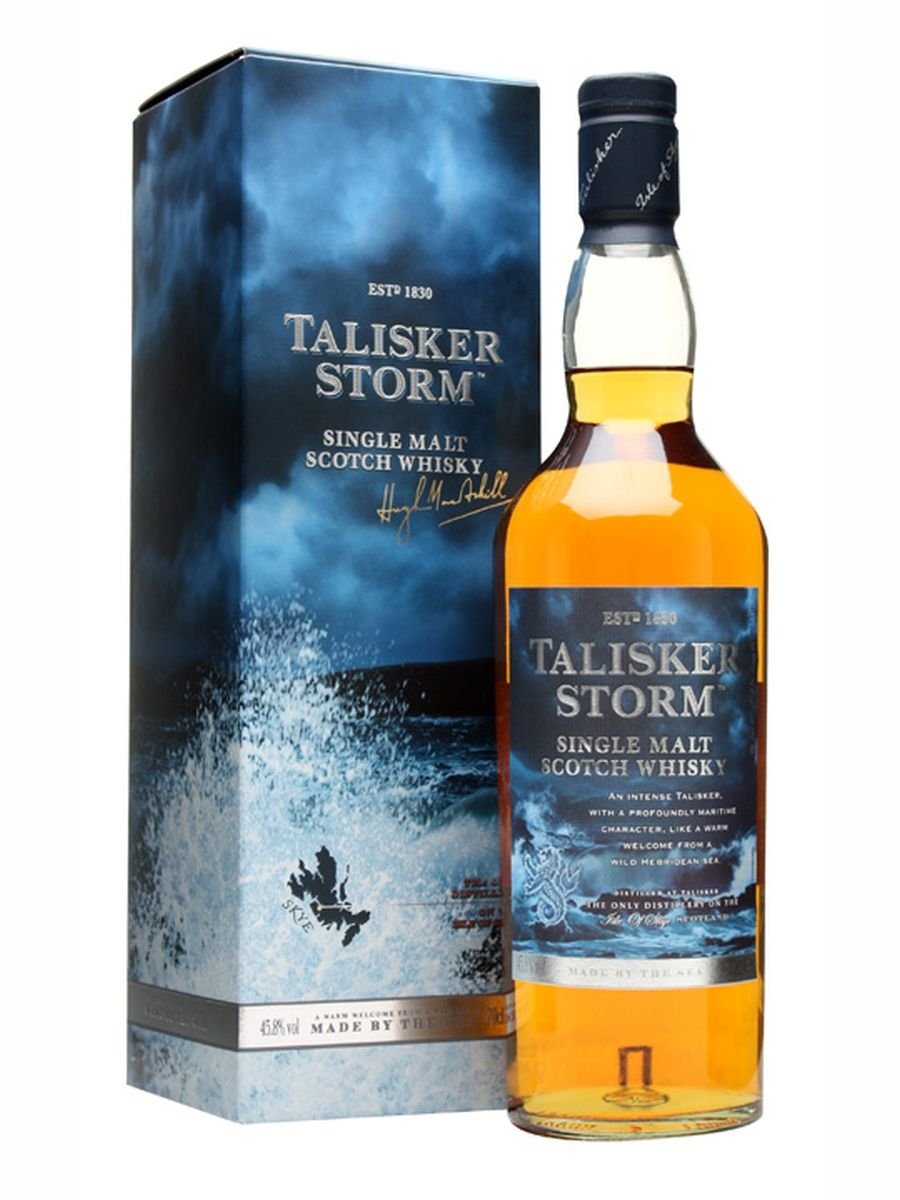 レア物 旧ラベル TALISKER STORM ウイスキー 700ml レビュー】#79 『タリスカー ストーム（旧ボトル）』はまさしく